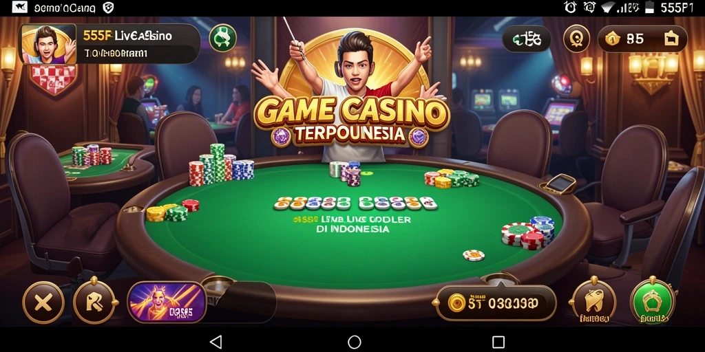 Tampilan gameplay Live Casino yang menarik di 555F.