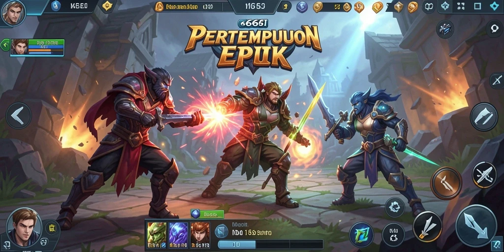 Gameplay seru dengan pertarungan strategis di 666I.