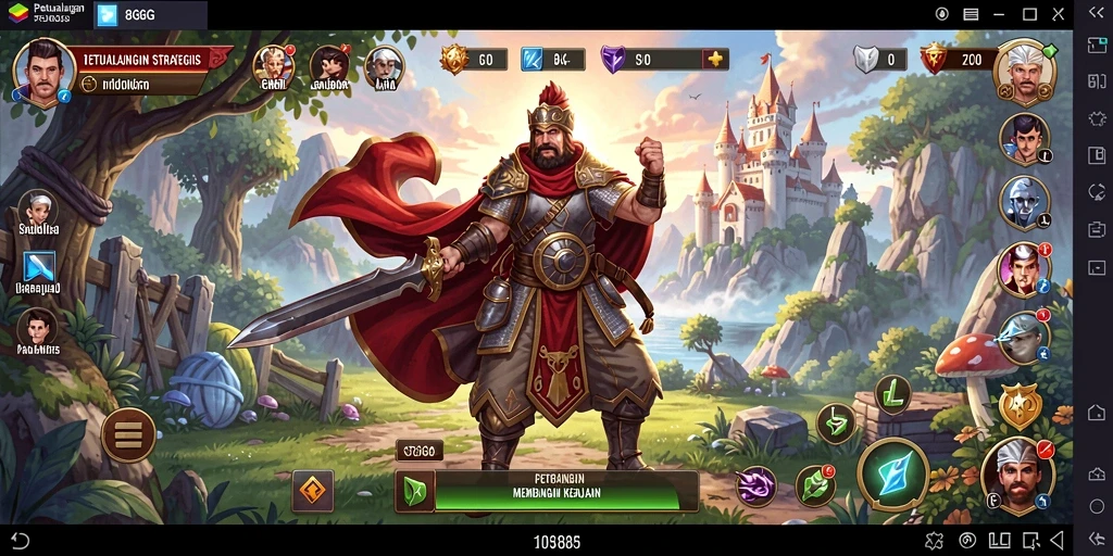 Screenshot gameplay <strong>8G8G</strong> menampilkan pertempuran strategis yang mendebarkan.