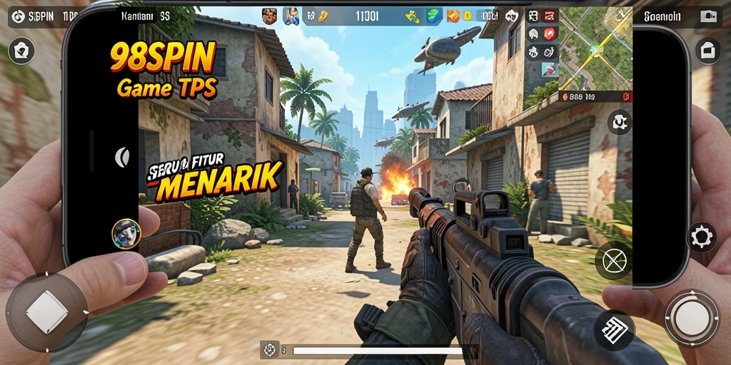 Tampilan gameplay menarik dari 98SPIN dengan aksi tembak menembak seru.