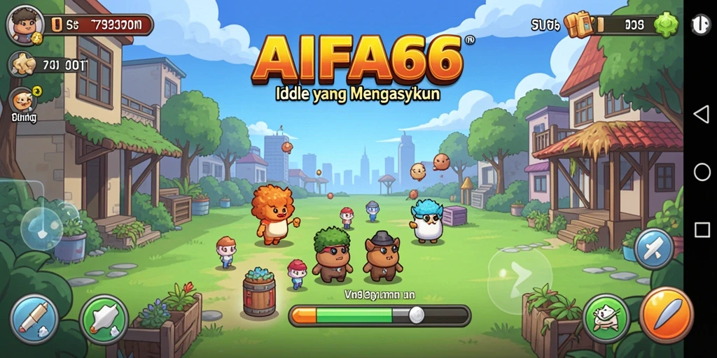 Tampilan gameplay AIFA66 yang menarik dalam mode Idle.