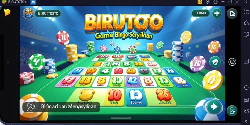 Tampilan gameplay Bingo yang menarik di BIRUTOTO.