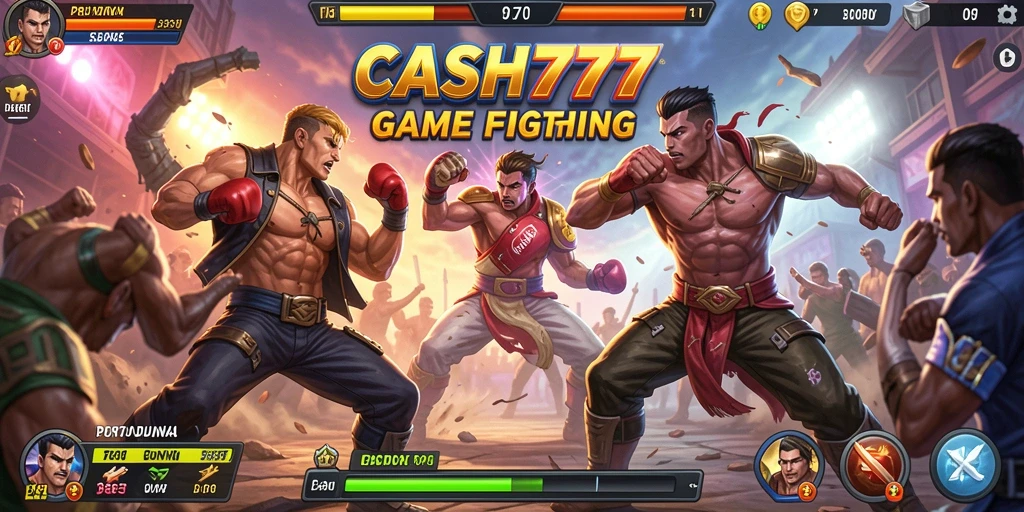 Tangkapan layar dari pertarungan seru dalam CASH777.