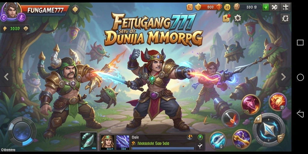 Tangkapan layar yang menunjukkan pengalaman gameplay seru di FUNGAME777.