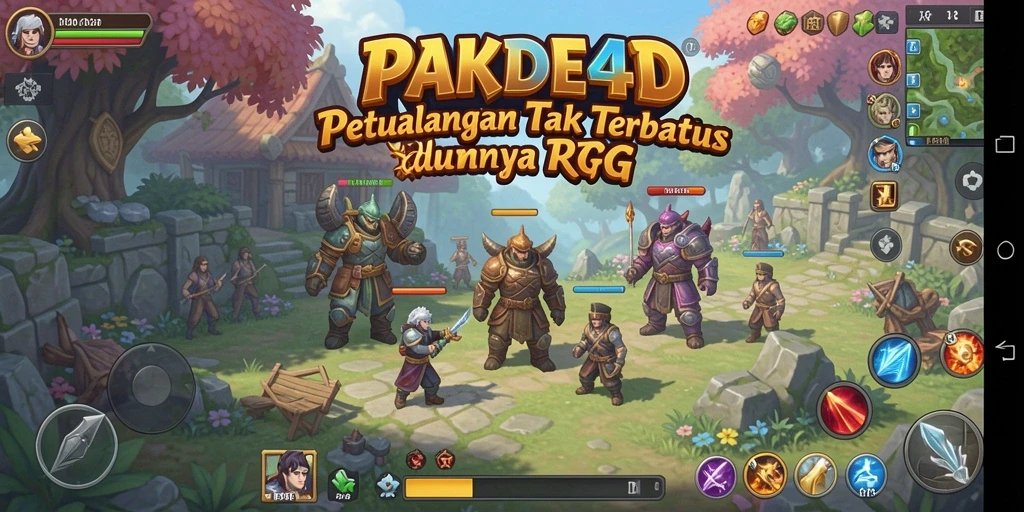 Tangkapan layar gameplay PAKDE4D yang menggambarkan aksi seru dalam petualangan RPG.