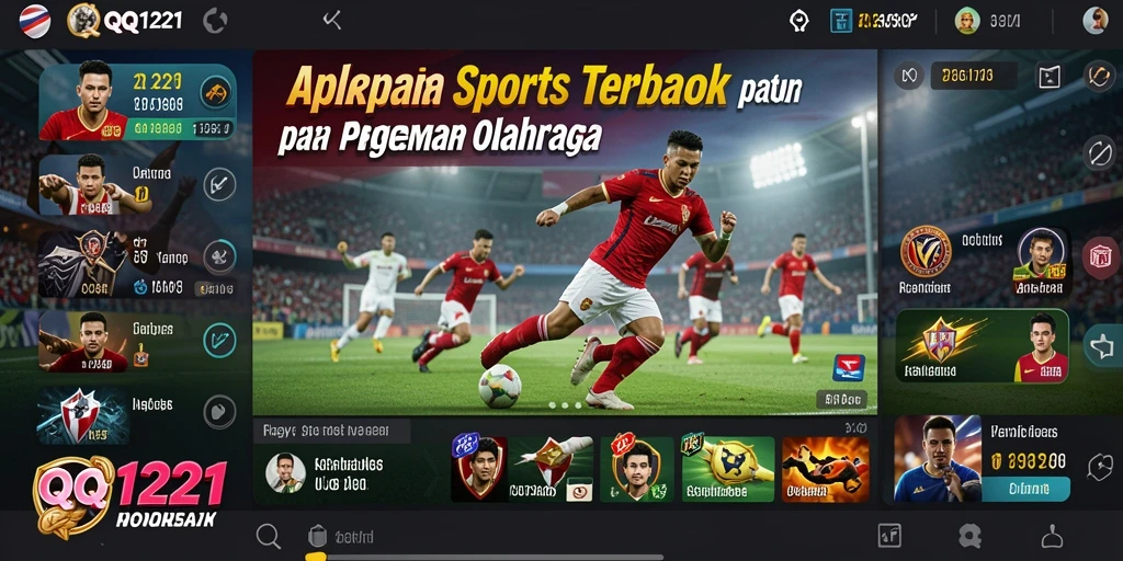 Tampilan gameplay interaktif dari aplikasi QQ1221 untuk taruhan olahraga.