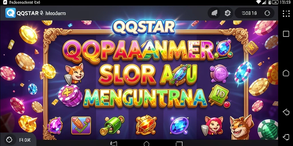 Screenshot gameplay <strong>QQSTAR</strong> dengan efek grafis mengesankan.