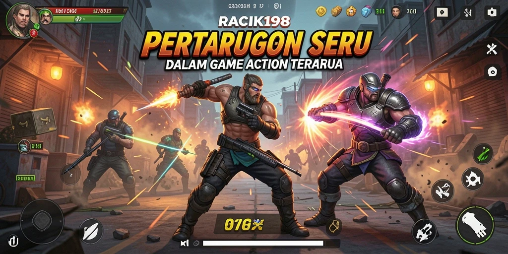 Tampilan gameplay RACIK198 yang intens dan seru.