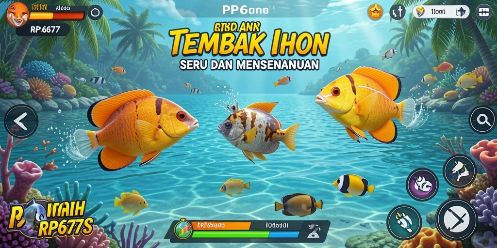 Gameplay menembak ikan yang seru di RP6677.