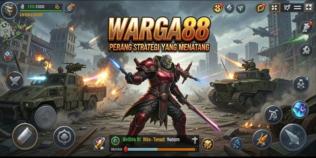 Tampilan gameplay menarik di WARGA88 dengan aksi strategi.