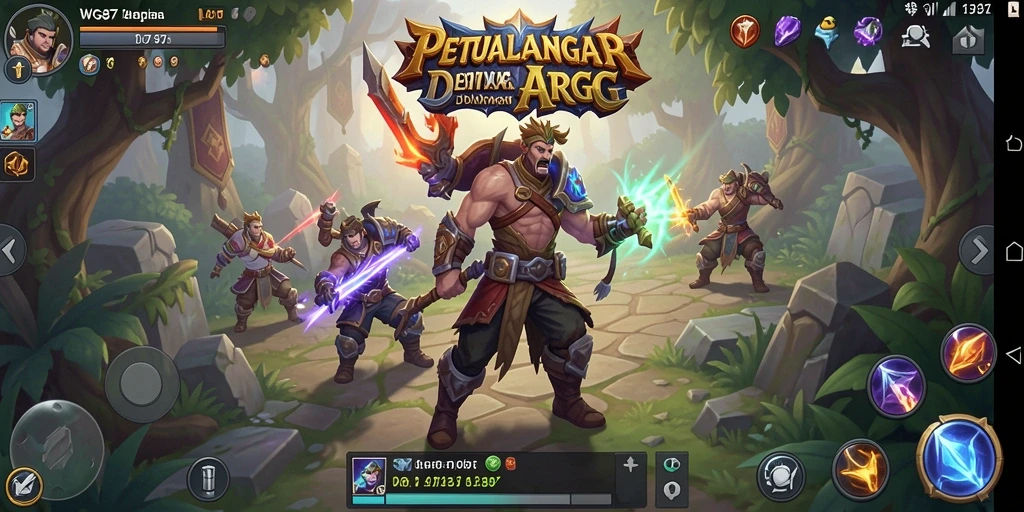 Screenshot gameplay WG87 dengan aksi seru dalam petualangan ARPG.